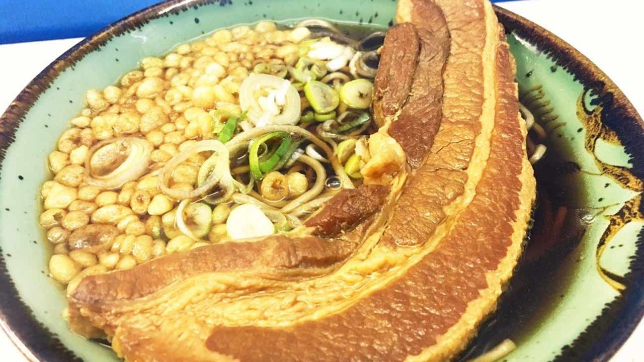 デカメン垂涎 飯田橋の 豊しま で 厚肉そば を立ち食いしてきた Posibig ポジビッグ