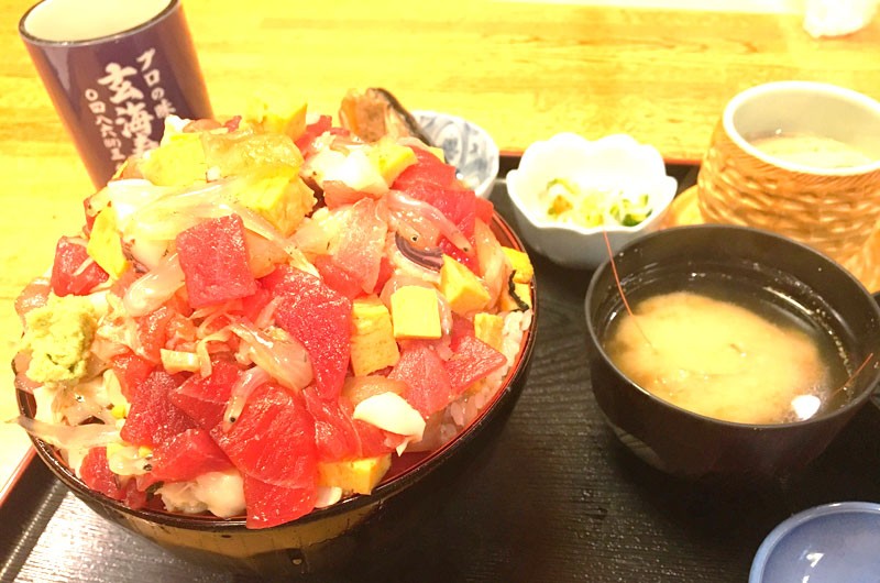 埼玉の海鮮デカ盛り さいたま市東大宮 玄海寿司 ばらちらし Posibig ポジビッグ