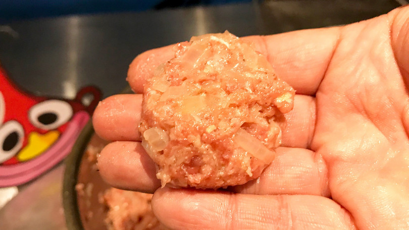 揚げるハンバーグ ハクション大魔王に出てくるハンバーグを デカ盛り で作ってみた Posibig ポジビッグ